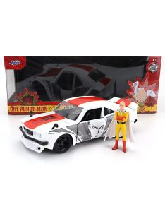   Jada - MAZDA RX-3 WITH ONE PUNCH SAITAMA FIGURE 1974 WHITE RED YELLOW