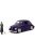 Jada - VOLKSWAGEN BEETLE MAGGIOLINO CUSTOM WITH WEDNESDAY ADDAMS & THING FIGURE 1959 BLUE BLACK