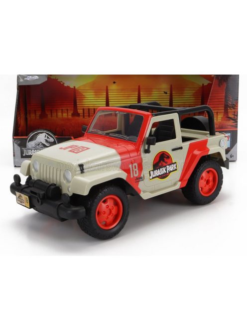 Jada - JEEP WRANGLER RUBICON OPEN 2015 - JURASSIC WORLD WHITE RED