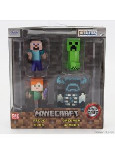   Jada - Figures Set 4X Minecraft Metal Nano Figure Videogame - Cm. 5.0 Various