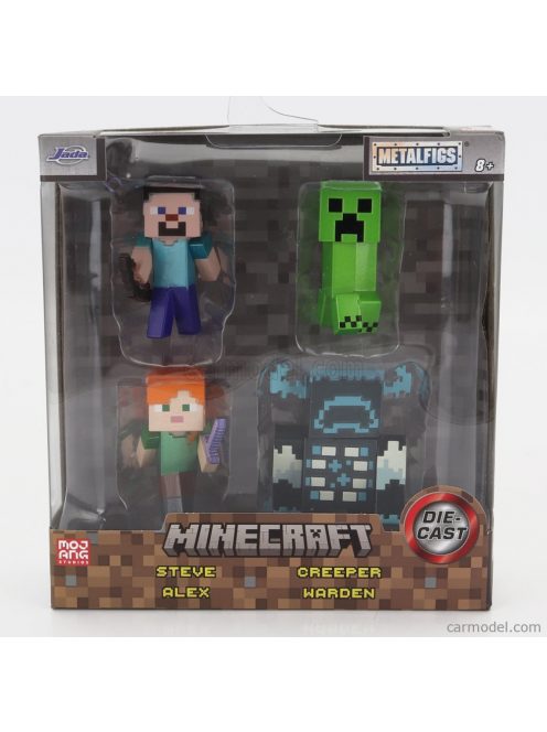 Jada - Figures Set 4X Minecraft Metal Nano Figure Videogame - Cm. 5.0 Various