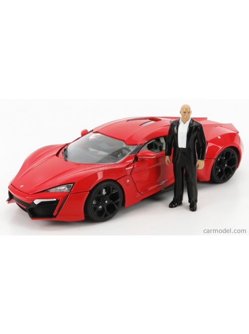 Jada - Lykan Hypersport - Fast & Furious 7 2015 With Dom'S Figure Red