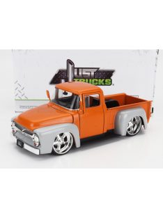 Jada - FORD USA F-100 CUSTOM PICK-UP 1956 ORANGE GREY