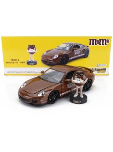   Jada - PORSCHE 911 997 TURBO WITH M&M's FIGURE 2007 BROWN