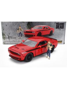   Jada - DODGE CHALLENGER WITH WALKING DEAD GLENN FIGURE 2015 RED BLACK