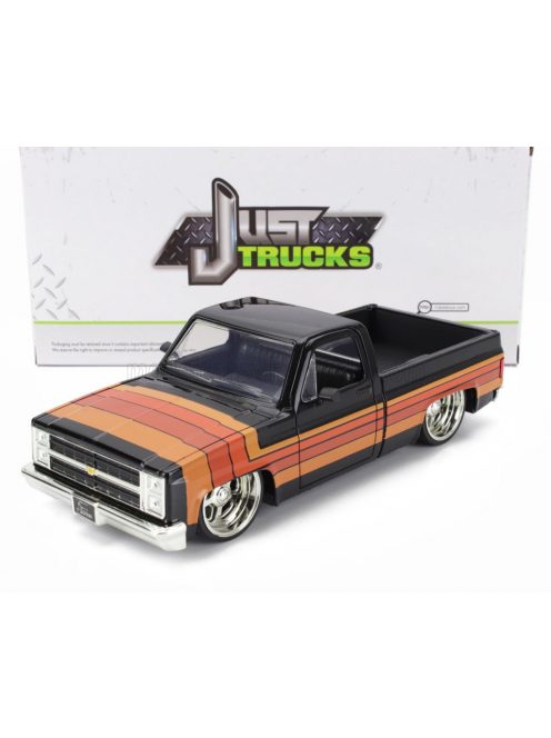 Jada - CHEVROLET C-10 PICK-UP CUSTOM 1985 BLACK BROWN