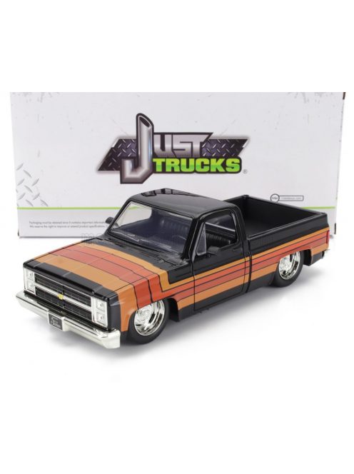 Jada - CHEVROLET C-10 PICK-UP CUSTOM 1985 BLACK BROWN