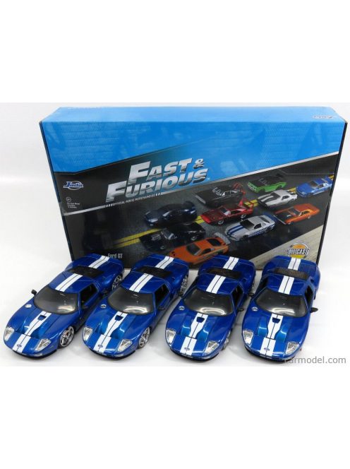 Jada - Ford Usa Set 4X Gt 2004 - Fast & Furious 7 Blue Met