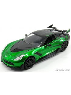   Jada - Chevrolet Corvette C7 Coupe Stingray 2014 - Crosshairs Transformers V L'Ultimo Cavaliere - Movie 2017 Green Met Black