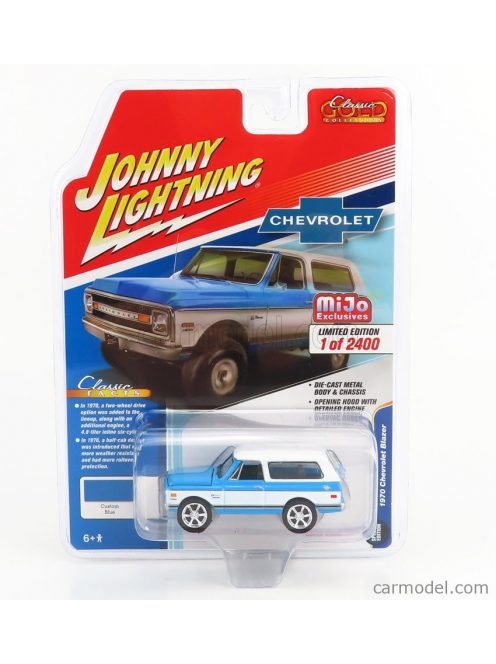 Johnny Lightning - Chevrolet Blazer Custom 1970 White Blue