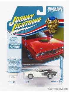   Johnny Lightning - Plymouth Barracuda Cabriolet 1971 White Black