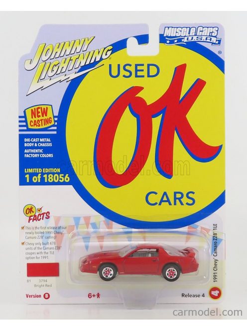 Johnny Lightning - Chevrolet Camaro Z28 1Le Coupe 1991 Red