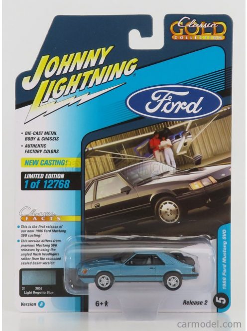 Johnny Lightning - Ford Usa Mustang Svo Coupe 1986 Blue Met