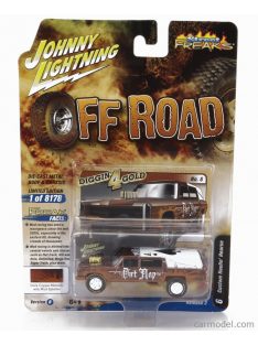   Johnny Lightning - Ford Usa Haulin Hearse - Carro Funebre - Funeral Car Off Road 1970 Brown White