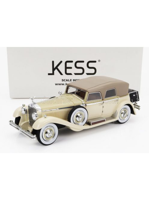 Kess Models - ISOTTA FRASCHINI TIPO 8A SS CASTAGNA ch.1651 CABRIOLET CLOSED 1930 2 TONE BEIGE