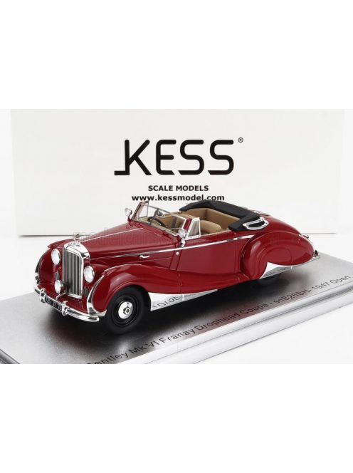 Kess Models - BENTLEY MKVI FRANAY snB26BH DROPHEAD COUPE CABRIOLET OPEN 1947 RED