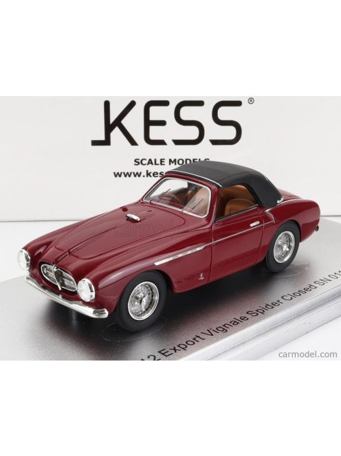 Kess-Model - Ferrari 212 Export Vignale Ch.0110E Cabriolet Closed 1951 Bordeaux Black