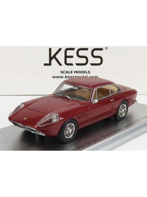 Kess Models - FERRARI 330 GT 2+2 1965 SHARK NOSE sn6537GT 1965 RED MET