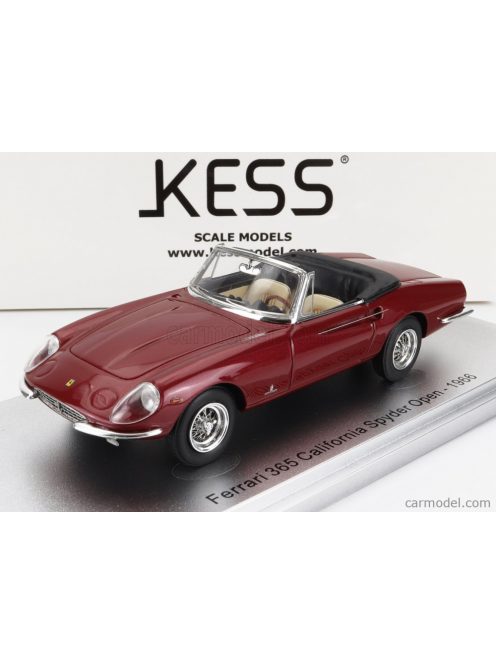 Kess-Model - Ferrari 365 California Spider Open 1966 Bordeaux