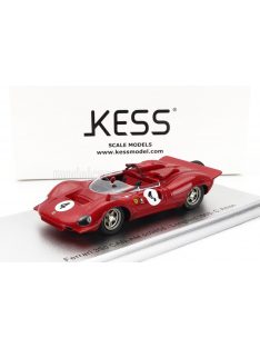   Kess Models - FERRARI 350 P4 SPIDER CAN-AM s/n0858 N 4 TASMAN GP LONGFORD 1968 C.AMON RED