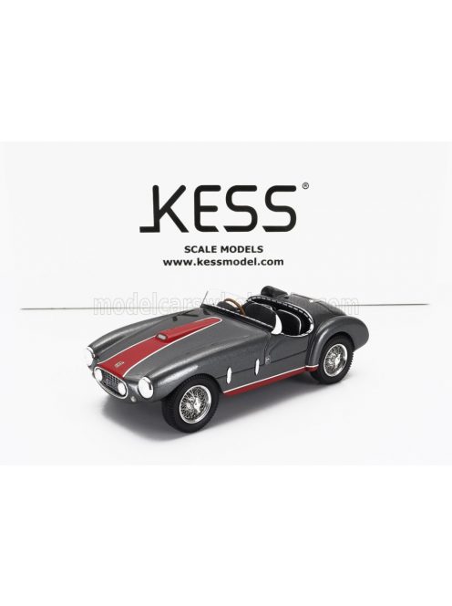 Kess Models - FERRARI 166 MM53 SPIDER BARQUETTE ch.0300M VIGNALE BY OBLIN 1955 GREY RED