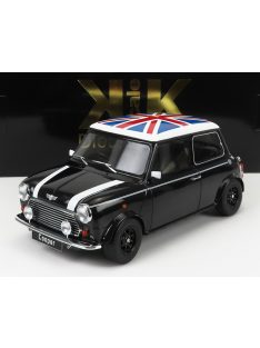 KK-Scale - MINI COOPER RHD 1992 WITH UNION JACK BLACK WHITE