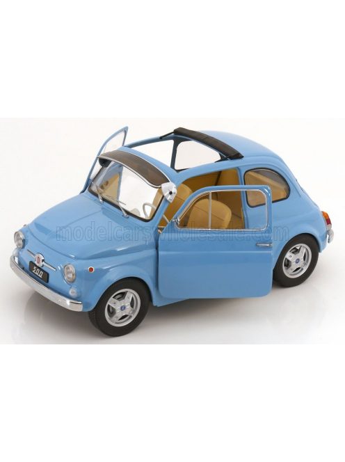 KK-Scale - FIAT 500 F CUSTOM WITH ABARTH RIMS 1968 LIGHT BLUE