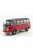 Kkscale - 1:18 Volkswagen T1 Samba Minibus 1959 Red Black