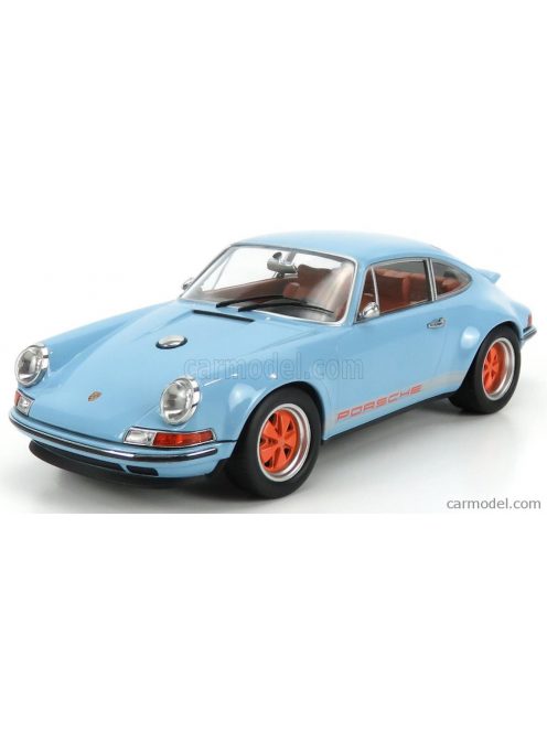 Kk-Scale - Porsche 911 By Singer Coupe 2014 Light Blue Orange