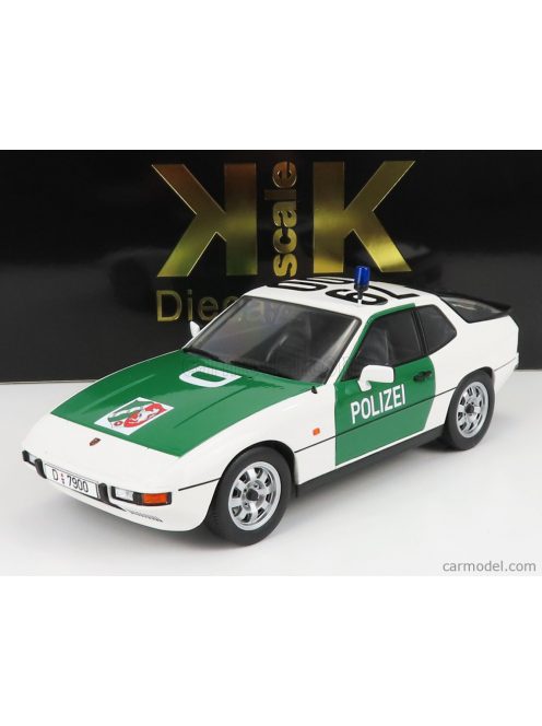 Kk-Scale - Porsche 924 Autobahn Polizei Dusseldorf Police Coupe 1985 Green White