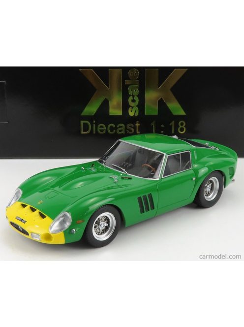 Kk-Scale - Ferrari 250 Gto Ch.3731 Coupe 1962 - With 4 Different Decals N 18 - N 19 - N 29 - N 47 Green Yellow