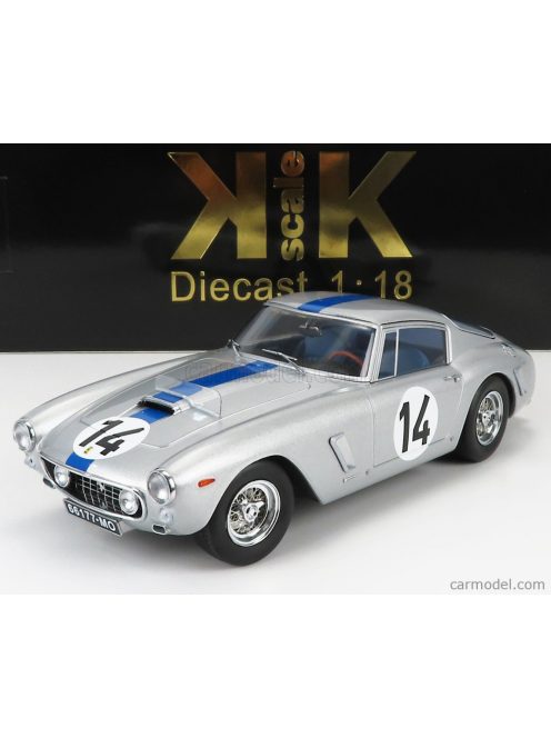 Kk-Scale - Ferrari 250Gt Swb 3.0L V12 Team Noblet N 14 3Rd 24H Le Mans 1961 P.Noblet - J.Guichet Silver Blue