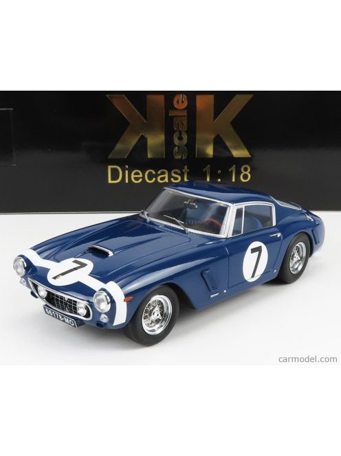 Kk-Scale - Ferrari 250Gt Swb Coupe N 7 Goodwood 1961 R.Walker Blue White