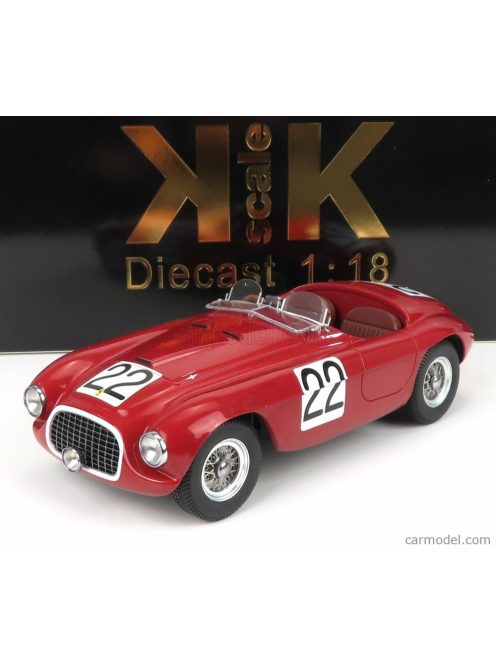 Kk-Scale - Ferrari 166Mm Barchetta 2.0L V12 Spider Team Peter Mitchell-Thomson N 22 Winner 24H Le Mans 1949 L.Chinetti - L.Selsdson Red