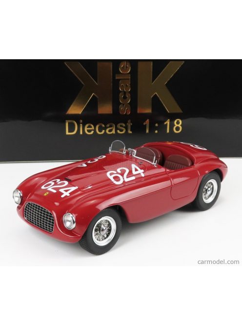 Kk-Scale - Ferrari 166Mm 2.0L V12 Spider N 624 Winner Mille Miglia 1949 C.Biondetti - E.Salani Red