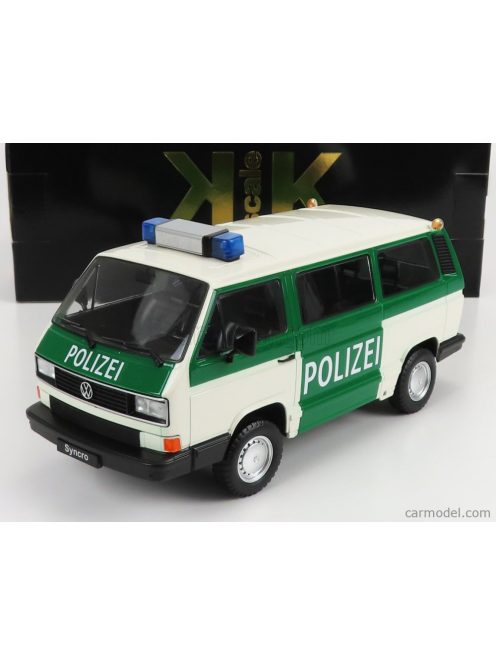 Kk-Scale - Volkswagen T3 Minibus Syncro Polizei 1987 Green White