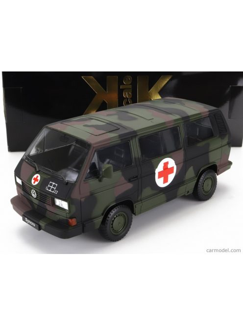 Kk-Scale - Volkswagen T3 Minibus German Army Ambulance 1987 Miltary Camouflage