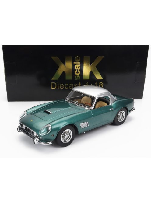 KK-Scale - FERRARI 250GT CALIFORNIA SPIDER WITH HARD-TOP 1960 GREEN MET SILVER