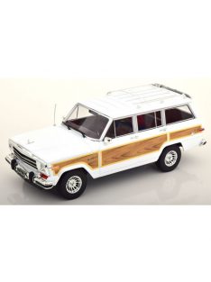   Kkscale - 1:18 Jeep Grand Wagoneer Construction Year 1989 White / Wood Look