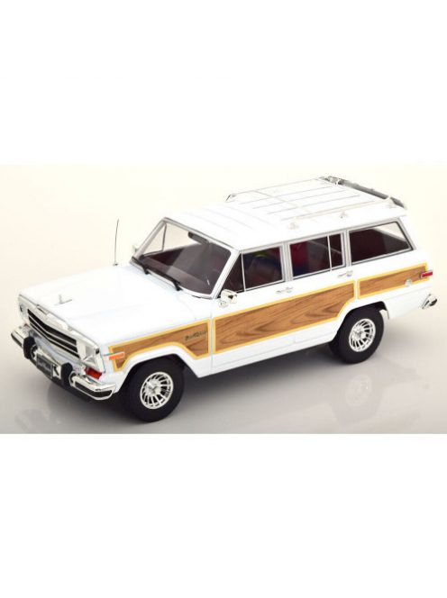 Kkscale - 1:18 Jeep Grand Wagoneer Construction Year 1989 White / Wood Look