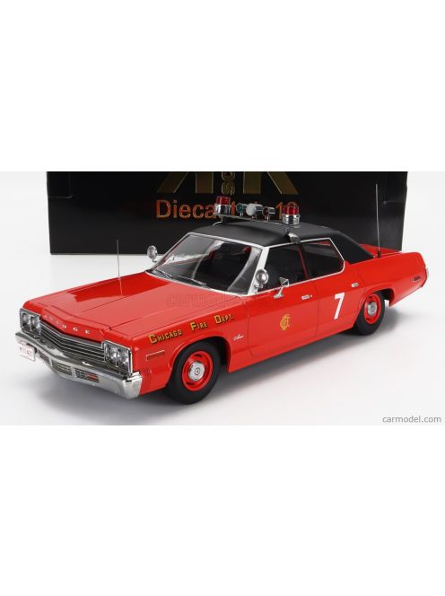 Kkscale - Dodge Monaco N 7 Chicago Fire Engine Department 1974 Red Black