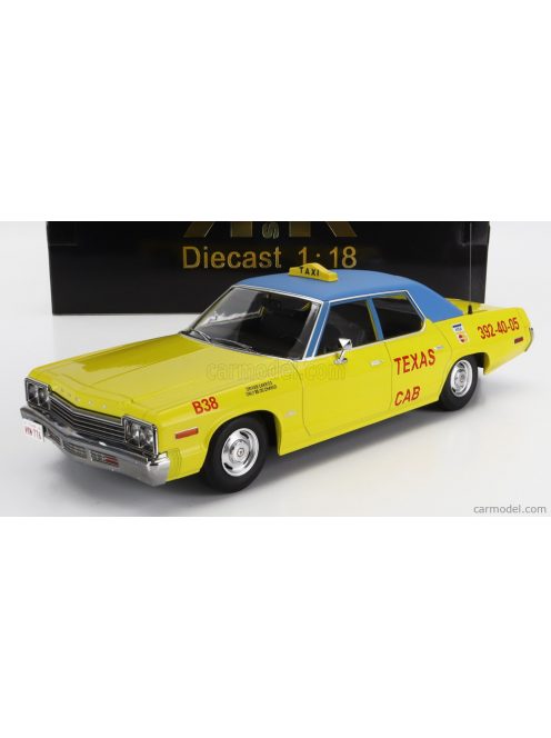 Kkscale - Dodge Monaco Taxi Texas Cab B38 1974 Yellow Blue