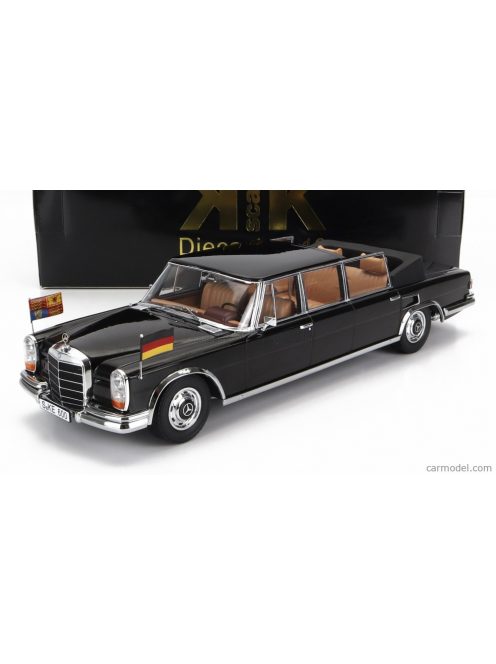 Kk-Scale - Mercedes Benz S-Class 600 Pullman (W100) Landaulet Semiconvertible Queen Elizabeth Ii - Kurt Georg Kiesinger 1965 Black