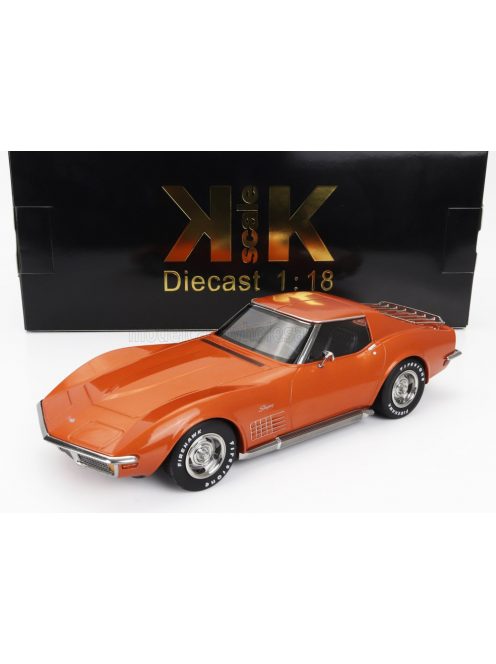 KK-Scale - CHEVROLET CORVETTE C3 1972 - WITH REMOVABLE ROOF PARTS ORANGE