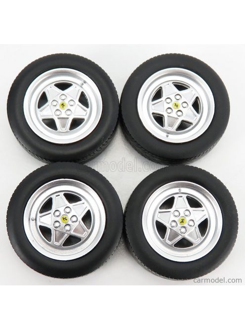 Kk-Scale - Accessories Ferrari 328Gts/Gtb 4X Wheels And Tyre Set 1985 Black