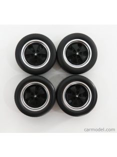   Kk-Scale - Accessories Porsche 911 4X Wheels And Tire Set 1976 Black