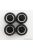 Kk-Scale - Accessories Porsche 911 4X Wheels And Tire Set 1976 Black