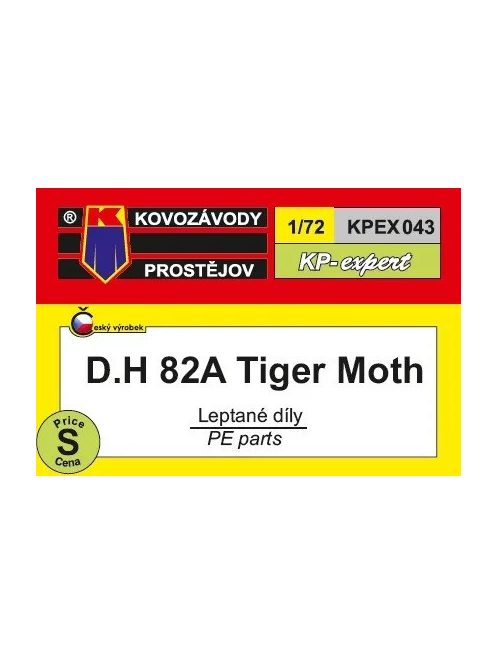 Kovozavody Prostejov - 1/72 D.H. 82A Tiger Moth PE parts