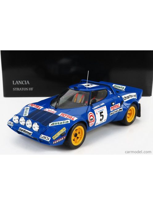 Kyosho - Lancia Stratos Hf (Night Version) N 5 2Nd Rally Tour De Corse 1976 B.Darniche - A.Mahe Blue