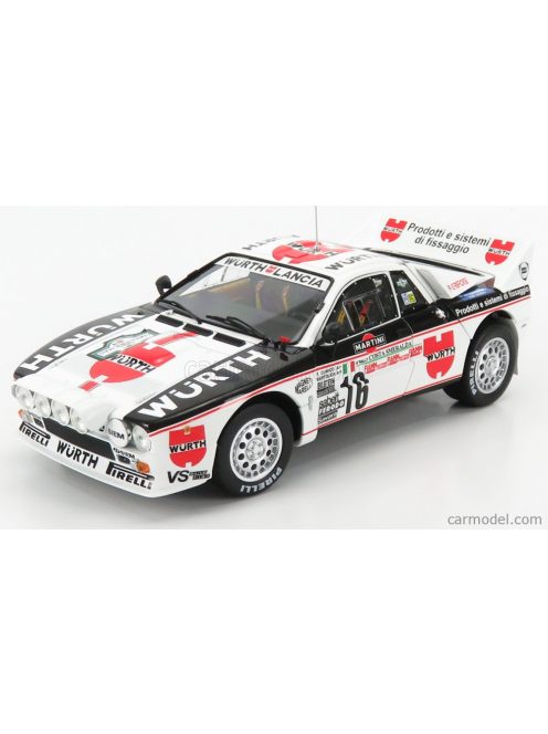 Kyosho - Lancia 037 Gr.B Team Club Grifone Wurth (Night Version) N 16 Rally Costa Smeralda Porto Cervo 1983 G.F.Cunico - E.Bartolich White Black